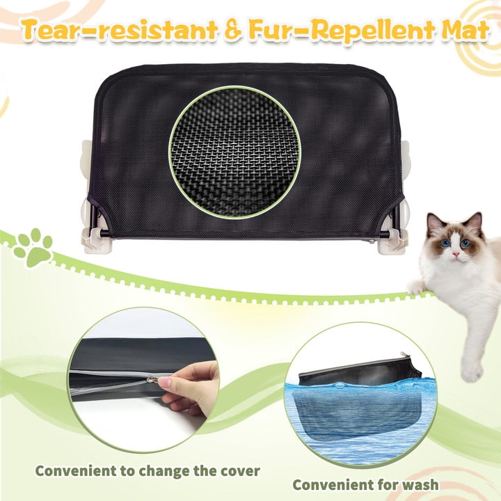 Cat Window Perch, Sturdy Foldable Cat Hammock Window Seat, Cordless Resting Pet Bed Indoor