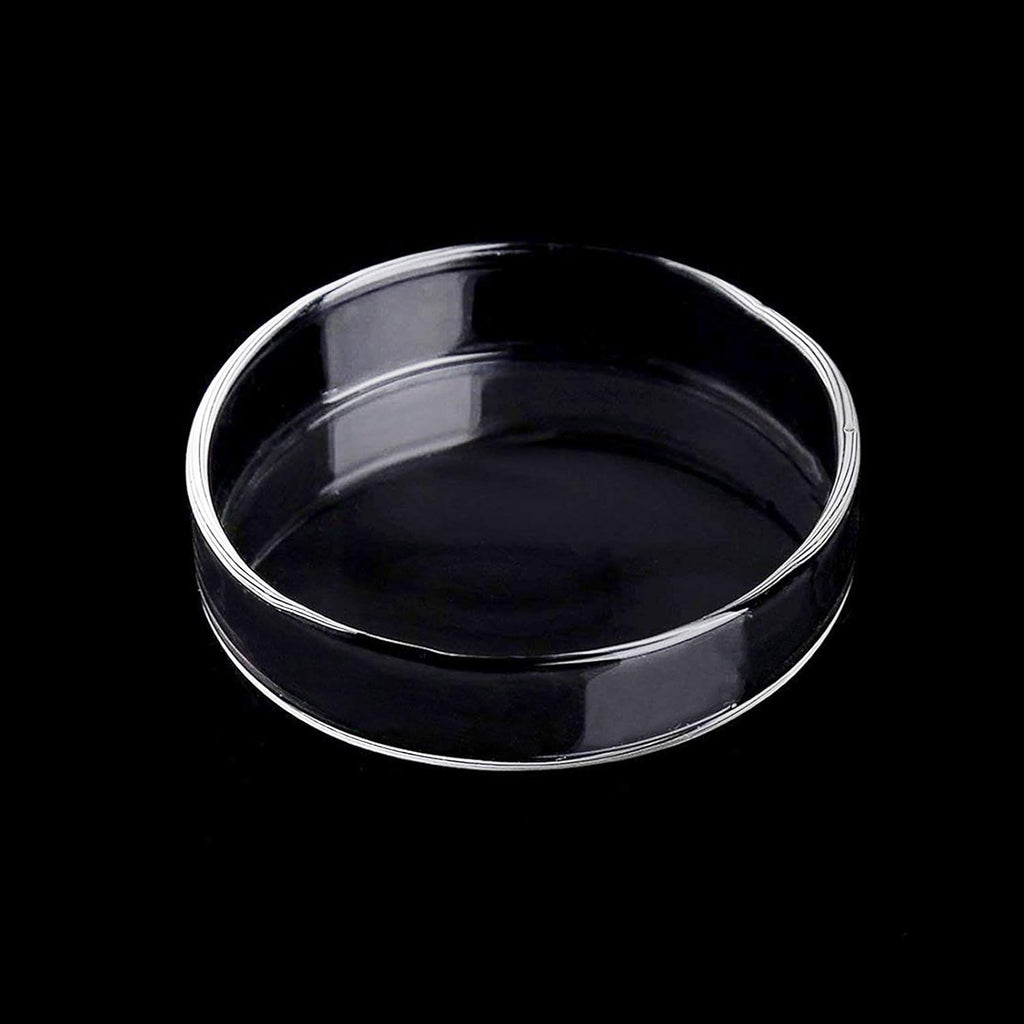 80Mm Aquarium Shrimp Feeder Dish Glass Fish Tank Feeding Bowls round Clear Dishes Tray