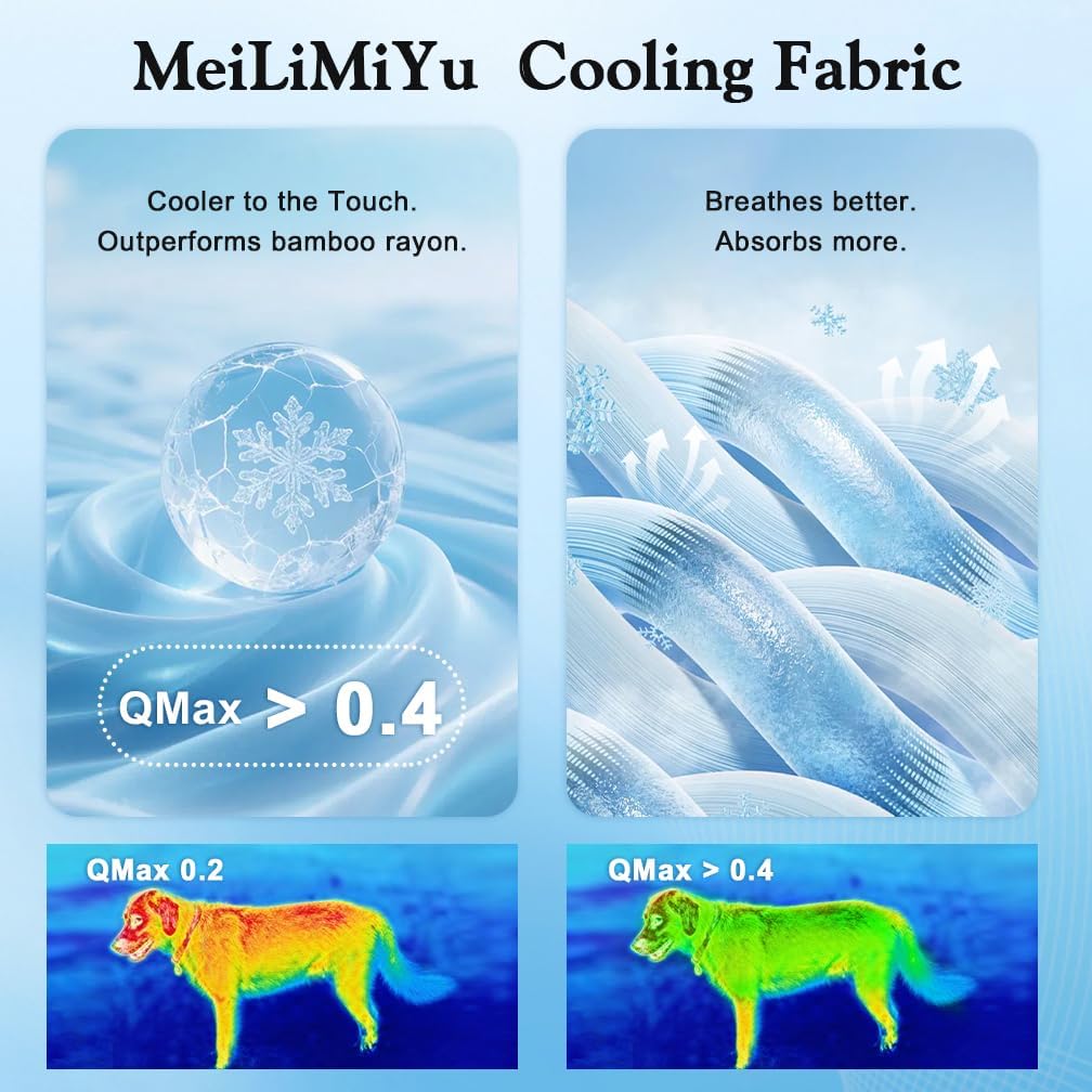 Dog Cooling Mat 2026 Upgraded Arc-Chill Cooling Dog Bed Mat, Washable Pet Cooling Pad (Q-Max>0.4) Cooling Mat for Dogs & Cats Indoor & Outdoor Car Seats (Blue, 40X28 In)