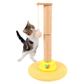 Cat Scratching Posts for Indoor Cats, 19.3 Inch Kitten Scratcher Sisal Scratch Posts with Dangling Ball and Bell Ball